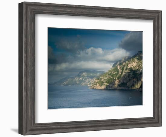 Morning View of the Amalfi Coast, Positano, Campania, Italy-Walter Bibikow-Framed Photographic Print