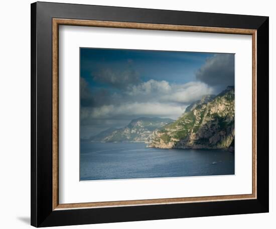 Morning View of the Amalfi Coast, Positano, Campania, Italy-Walter Bibikow-Framed Photographic Print