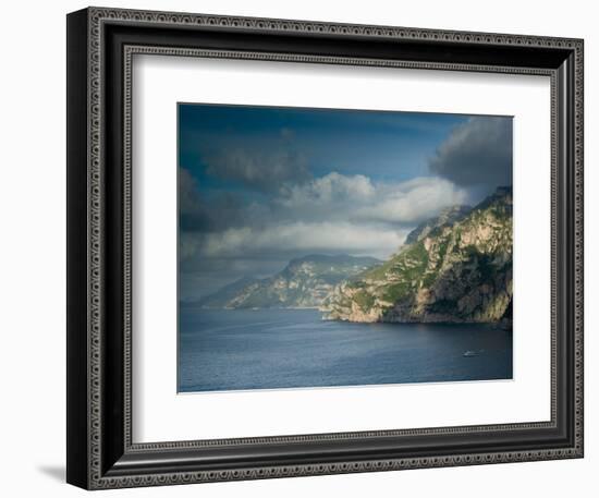 Morning View of the Amalfi Coast, Positano, Campania, Italy-Walter Bibikow-Framed Photographic Print