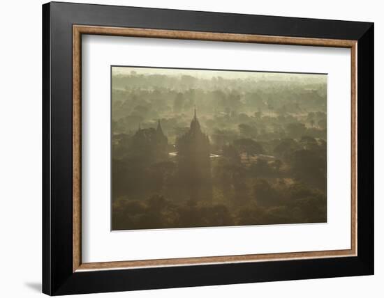 Morning view of the temples of Bagan, Myanmar.-Michele Niles-Framed Photographic Print