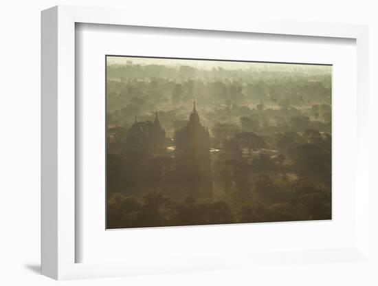 Morning view of the temples of Bagan, Myanmar.-Michele Niles-Framed Photographic Print