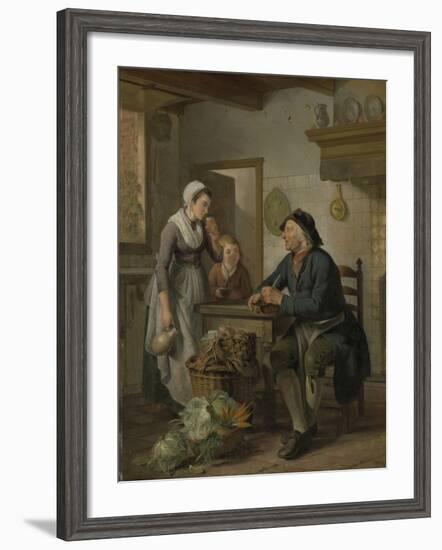 Morning Visit, 1796-Adriaen de Lelie-Framed Giclee Print