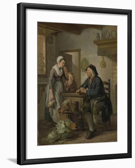 Morning Visit, 1796-Adriaen de Lelie-Framed Giclee Print