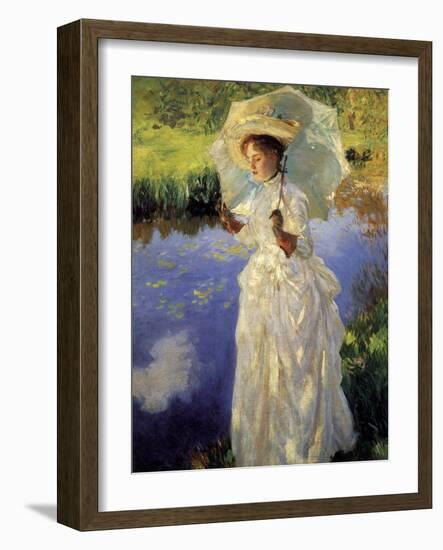 Morning Walk, 1888 (Oil on Canvas)-John Singer Sargent-Framed Giclee Print