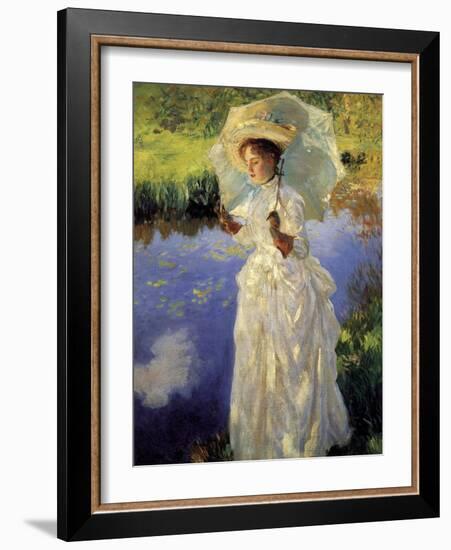 Morning Walk, 1888 (Oil on Canvas)-John Singer Sargent-Framed Giclee Print