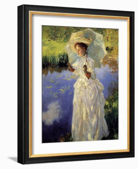 Morning Walk, 1888 (Oil on Canvas)-John Singer Sargent-Framed Giclee Print