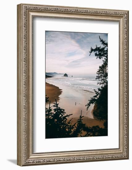 Morning Walk at Cannon Beach, Peaceful Oregon Coast-Vincent James-Framed Photographic Print