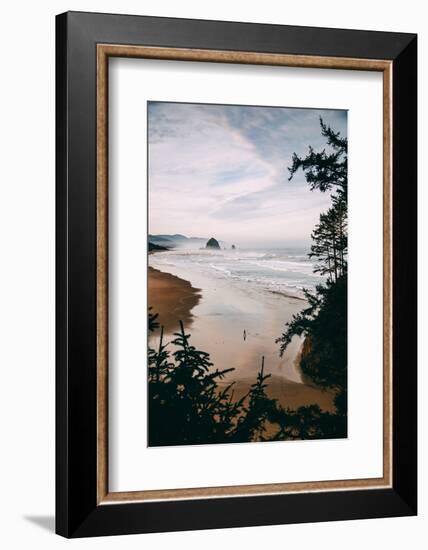 Morning Walk at Cannon Beach, Peaceful Oregon Coast-Vincent James-Framed Photographic Print