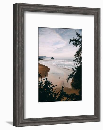 Morning Walk at Cannon Beach, Peaceful Oregon Coast-Vincent James-Framed Photographic Print