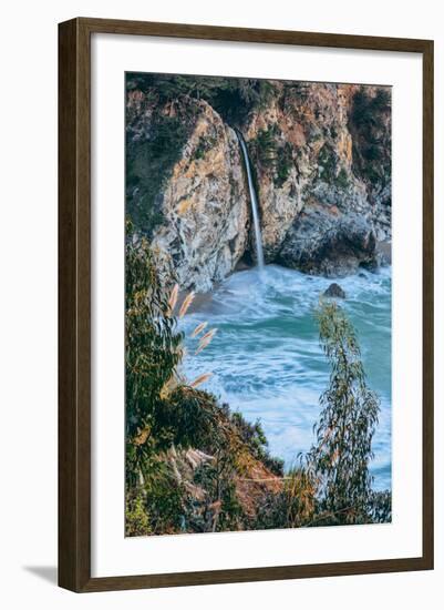 Morning Waterfall, McWay Falls, Big Sur California Coast-Vincent James-Framed Photographic Print