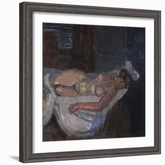 Mornington Crescent Nude-Walter Richard Sickert-Framed Giclee Print