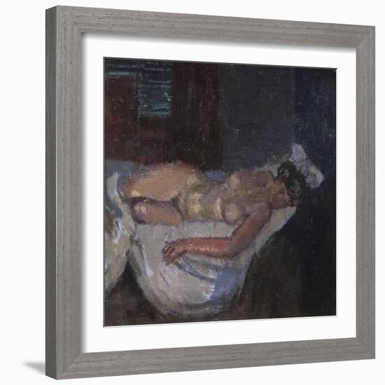 Mornington Crescent Nude-Walter Richard Sickert-Framed Giclee Print