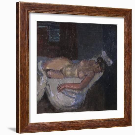 Mornington Crescent Nude-Walter Richard Sickert-Framed Giclee Print