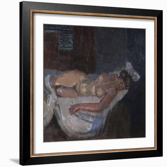 Mornington Crescent Nude-Walter Richard Sickert-Framed Giclee Print