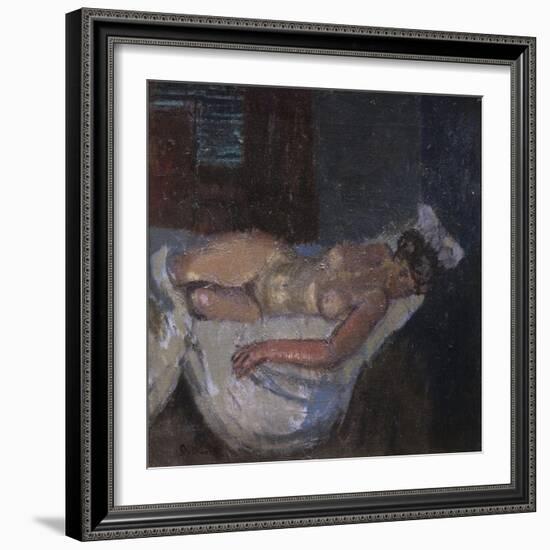 Mornington Crescent Nude-Walter Richard Sickert-Framed Giclee Print