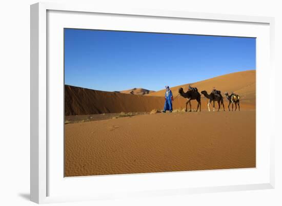 Moroccan Camel Driver-Stuart Black-Framed Photographic Print