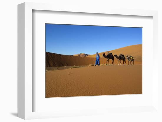 Moroccan Camel Driver-Stuart Black-Framed Photographic Print