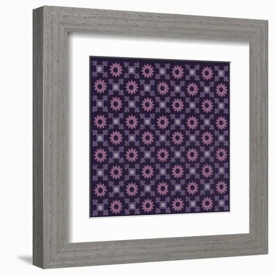 Moroccan Daisy (Purple)-Susan Clickner-Framed Giclee Print