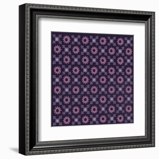 Moroccan Daisy (Purple)-Susan Clickner-Framed Giclee Print