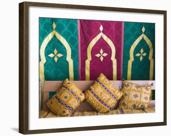 Moroccan Dinner Tent, Hotel Ksar Tinsouline, Zagora, Draa Valley, Morocco-Walter Bibikow-Framed Photographic Print