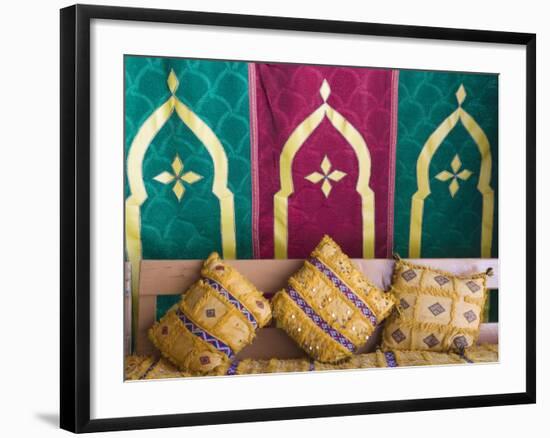 Moroccan Dinner Tent, Hotel Ksar Tinsouline, Zagora, Draa Valley, Morocco-Walter Bibikow-Framed Photographic Print