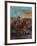 Moroccan Horsemen Crossing a Ford-Eugene Delacroix-Framed Art Print