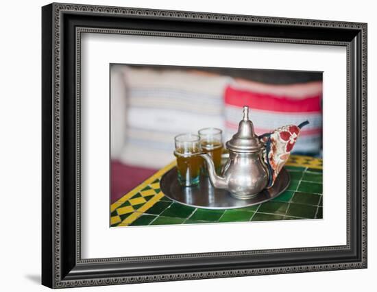 Moroccan Mint Tea Pot at a Cafe in Marrakech, Morocco, North Africa, Africa-Matthew Williams-Ellis-Framed Photographic Print