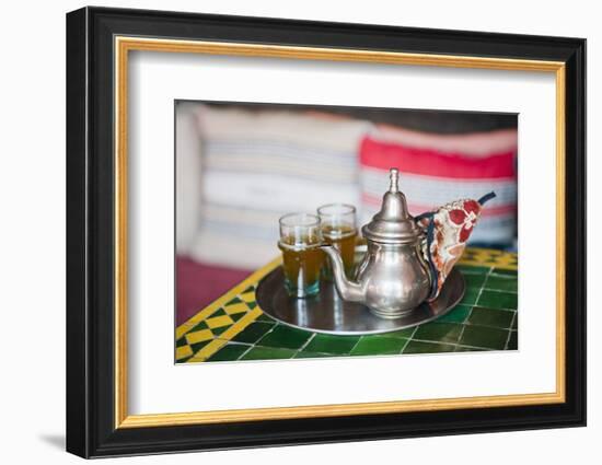 Moroccan Mint Tea Pot at a Cafe in Marrakech, Morocco, North Africa, Africa-Matthew Williams-Ellis-Framed Photographic Print