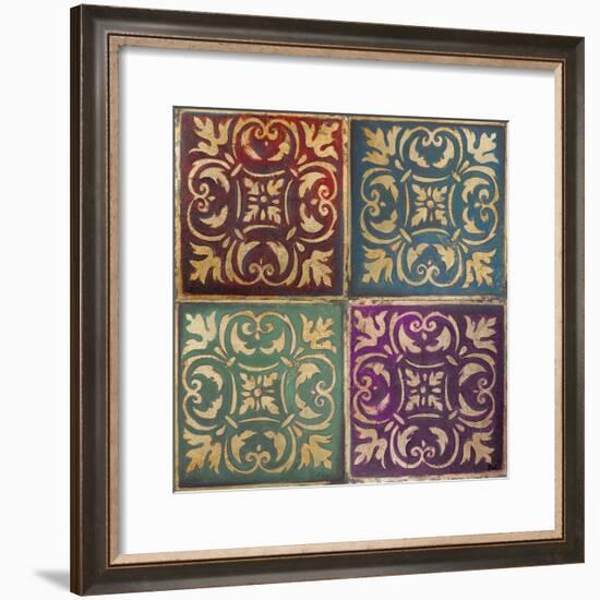 Moroccan Mosaic Patch I-Patricia Pinto-Framed Art Print