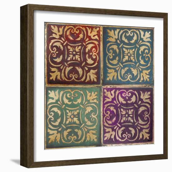 Moroccan Mosaic Patch I-Patricia Pinto-Framed Art Print