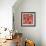 Moroccan Red V-Daphne Brissonnet-Framed Art Print displayed on a wall