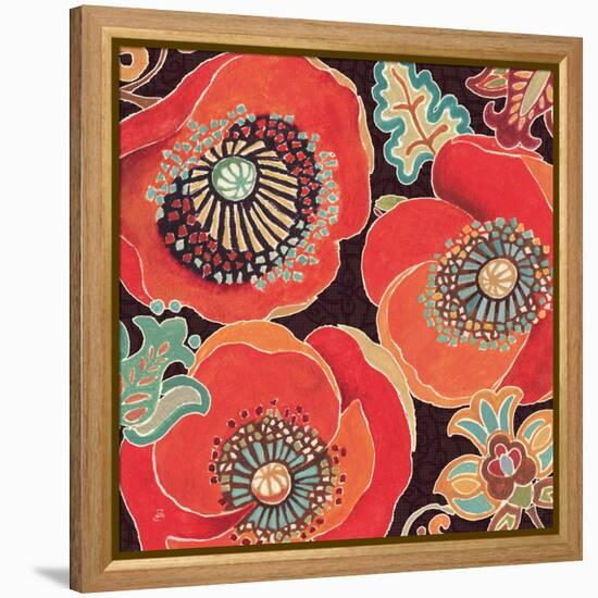 Moroccan Red V-Daphne Brissonnet-Framed Stretched Canvas