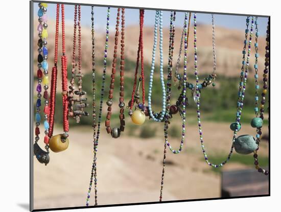 Moroccan Souvenir Jewelry, Ait Benhaddou, South of the High Atlas, Morocco-Walter Bibikow-Mounted Photographic Print