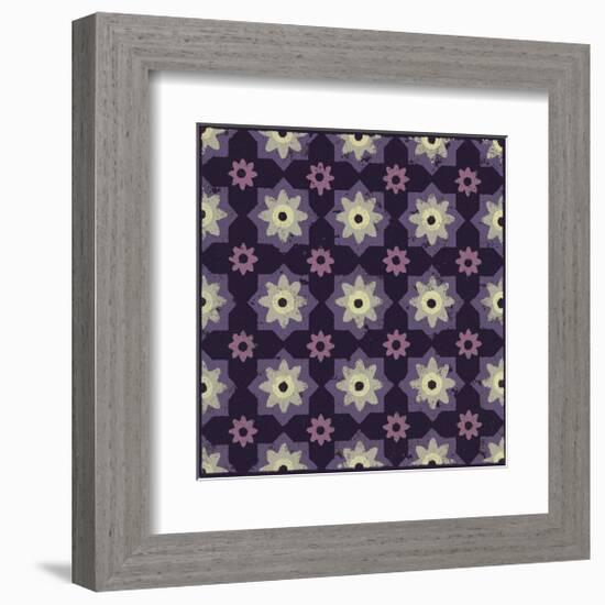 Moroccan Star Flower (Purple)-Susan Clickner-Framed Giclee Print