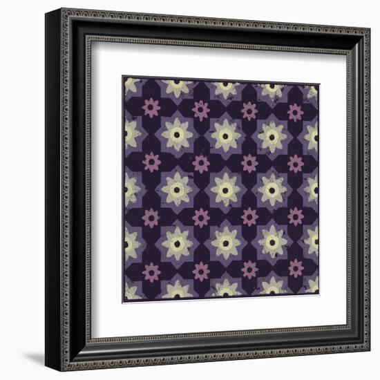 Moroccan Star Flower (Purple)-Susan Clickner-Framed Giclee Print