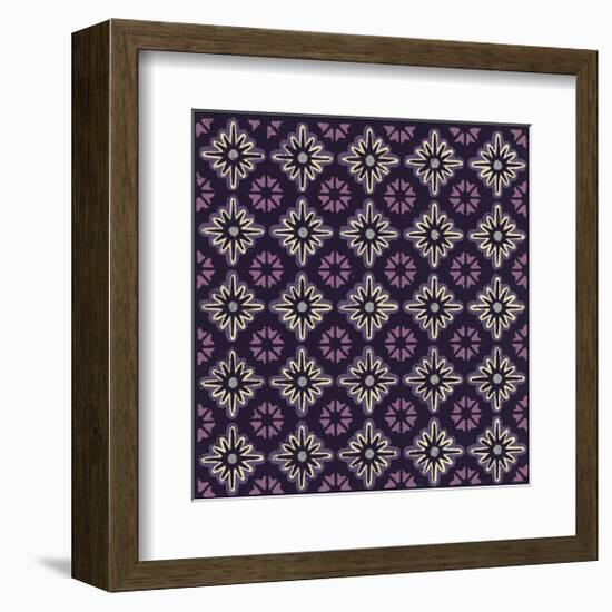 Moroccan Twelve Point Star (Purple)-Susan Clickner-Framed Giclee Print