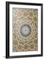 Morocco, Agdz, the Kasbah of Telouet, Zelij Moroccan Tile Work-Emily Wilson-Framed Photographic Print