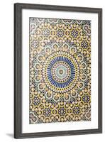 Morocco, Agdz, the Kasbah of Telouet, Zelij Moroccan Tile Work-Emily Wilson-Framed Photographic Print