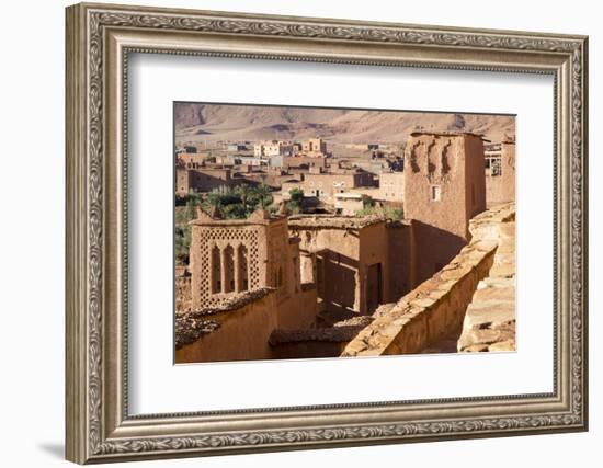 Morocco, Ait Benhaddou. Adobe Buildings of the Berber Ksar-Emily Wilson-Framed Photographic Print