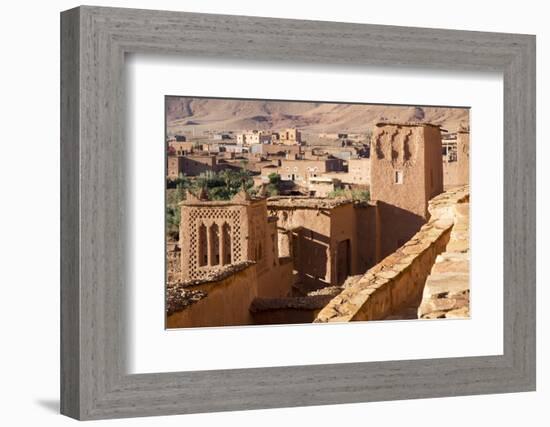 Morocco, Ait Benhaddou. Adobe Buildings of the Berber Ksar-Emily Wilson-Framed Photographic Print