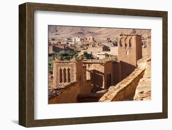 Morocco, Ait Benhaddou. Adobe Buildings of the Berber Ksar-Emily Wilson-Framed Photographic Print