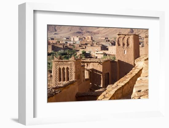 Morocco, Ait Benhaddou. Adobe Buildings of the Berber Ksar-Emily Wilson-Framed Photographic Print