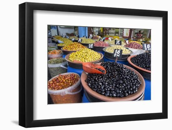 Morocco, Casablanca. Moroccan Olives-Emily Wilson-Framed Photographic Print