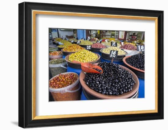 Morocco, Casablanca. Moroccan Olives-Emily Wilson-Framed Photographic Print