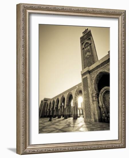 Morocco, Casablanca, Mosque of Hassan II-Michele Falzone-Framed Photographic Print