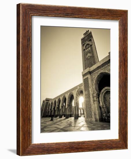 Morocco, Casablanca, Mosque of Hassan II-Michele Falzone-Framed Photographic Print