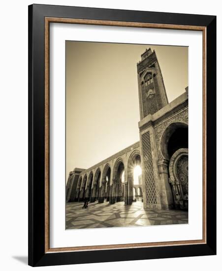 Morocco, Casablanca, Mosque of Hassan II-Michele Falzone-Framed Photographic Print