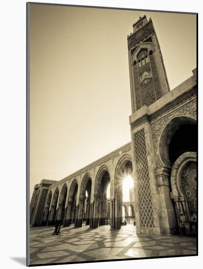 Morocco, Casablanca, Mosque of Hassan II-Michele Falzone-Mounted Photographic Print