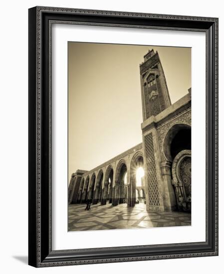 Morocco, Casablanca, Mosque of Hassan II-Michele Falzone-Framed Photographic Print