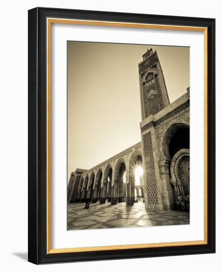 Morocco, Casablanca, Mosque of Hassan II-Michele Falzone-Framed Photographic Print